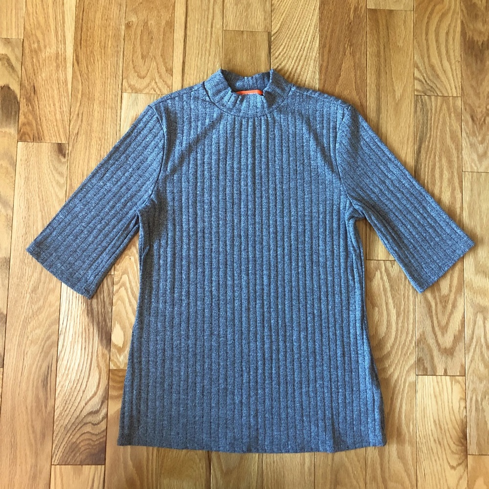 *$3 ADD ON* Ribbed Mockneck Knit Sweater